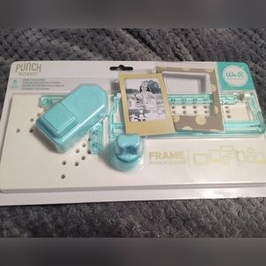 We R Memory Keepers Frame Punch Board Creates 2 - 12" Frames in original box